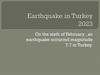 Earthquake in Turkey 2023