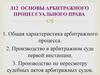 Основы арбитражного процессуального права