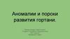 Аномалии и пороки развития гортани