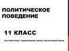 Политическое поведение. 11 класс