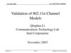 Validation of 802.11n Channel Models