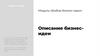 Описание бизнес - идеи