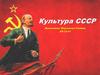 Культура СССР. Задачи СССР в области культуры