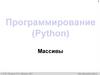Программирование (Python)