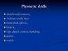 Phonetic drills