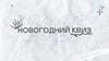 Новогодний квиз. Немного о правилах