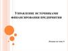 Управление источниками финансирования предприятия. Лекция по теме 3