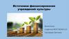 Источники финансирования учреждений культуры