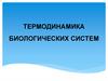 Термодинамика биологических систем