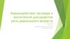 Взаимодействие логопеда и воспитателя для развития речи дошкольного возраста