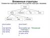 Вложенные структуры  (лекция 2.8)