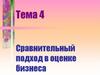 Сравнительный подход в оценке бизнеса