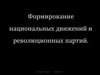 Формирование национальных движений и революционных партий  (11 класс)