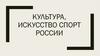 Культура, искусство спорт России