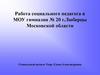 Работа социального педагога в МОУ гимназии № 20 г. Люберцы