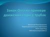 Закон Ома на примере движения воды в трубах