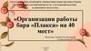 Организация работы бара «Плакса» на 40 мест