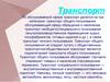 Транспорт. Роль водного транспорта в пассажирских перевозках
