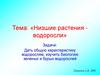 Низшие растения - водоросли