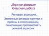 Речевая агрессия. Этикетные речевые тактики и приёмы в коммуникации, помогающие противостоять речевой агрессии