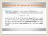 Functions of several variables