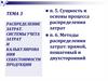 Распределение затрат. Системы учета затрат