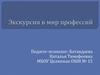 Экскурсия в мир профессий
