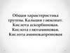 Общая характеристика группы. Кальция глюконат. Кислота аскорбиновая. Кислота глютаминовая. Кислота аминокапроновая