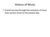History of Music