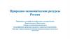 Природно-экономические ресурсы России