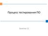 Процесс тестирования ПО