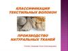 Классификация текстильных волокон. Производство натуральных тканей