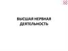 Высшая нервная деятельность