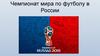 Чемпионат мира по футболу в России