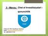 Chet el investitsiyalari - qonunchilik. 5 - mavzu