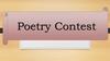 Poetry Contest