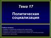 Политическая социализация. Тема 17