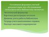 Основные формы учетной документации при обслуживании пользователей в библиотеке
