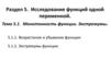 Монотонность функции Экстремумы