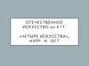 Отечественное Искусство 20-х гг. «Четыре искусства», АХРР и ОСТ