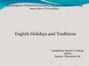 English Holidays and Traditions