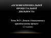 Докази і доказування у кримінальному процесі