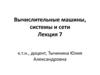 Вычислительные машины, системы и сети. Лекция 7. Тема 10. Структура современной ЭВМ