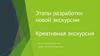 Этапы разработки новой экскурсии. Креативная экскурсия