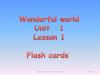 Wonderful world Unit 1