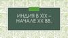 Индия в XIX – начале XX вв