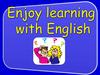 Enjoi learning with English. Game