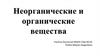 Неорганические и органические вещества