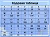 Кодовая таблица