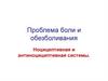 Проблема боли и обезболивания. Ноцицептивная и антино-цициптивная системы